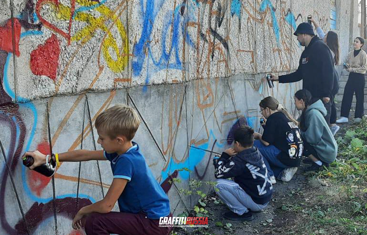 мастер-класс по граффити в рамках фестиваля "Наш Мурал"