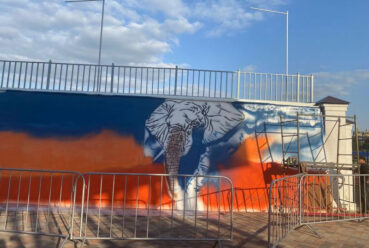 Обновление граффити на стадионе «Динамо» в Ставрополе