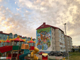 Детское граффити на Ямале