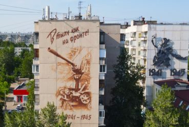 Роспись 6 фасадов на фестивале История Победы