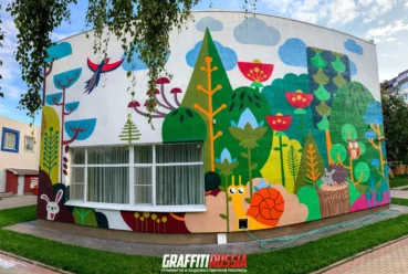 Роспись детского сада: как выбрать сюжеты для фасада и интерьера